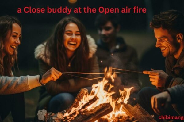 a Close buddy at the Open air fire